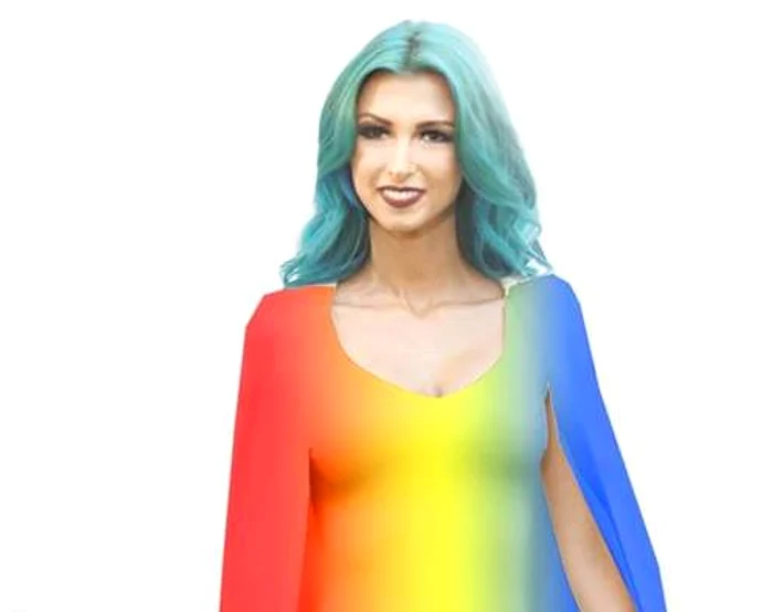 Andreea Bălan a postat o fotografie modificată pe contul ei de Facebookfoto: arhiva personală