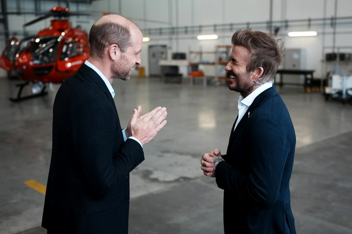 Prințul William și David Beckham 