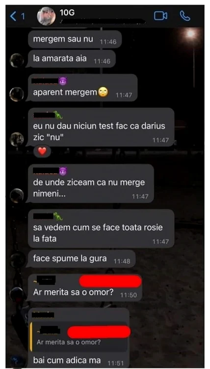 Captură conversație