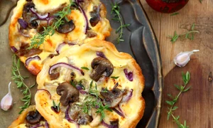 Mushroom puff pastry tartlets jpeg