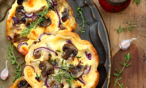 Mushroom puff pastry tartlets jpeg