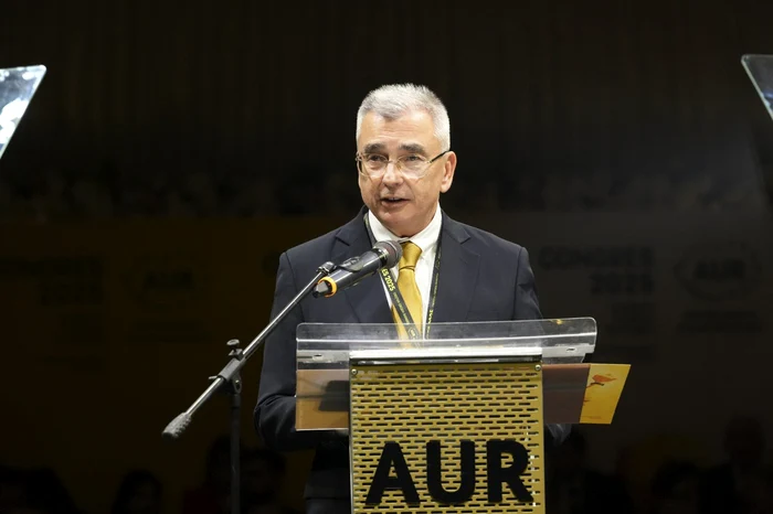 Petrișor Peiu susține un discurs la Congresul AUR - FOTO Facebook AUR