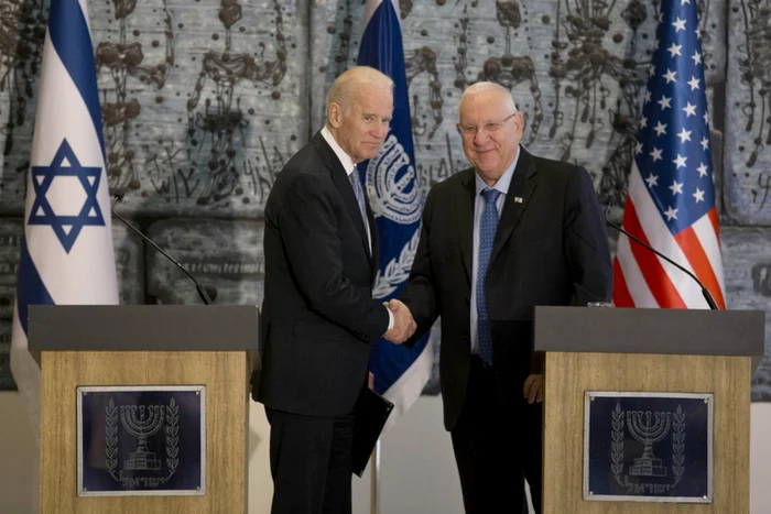 Joe Biden primindu-l la Casa Albă pe Reuven Rivlin FOTO EPA-EFE