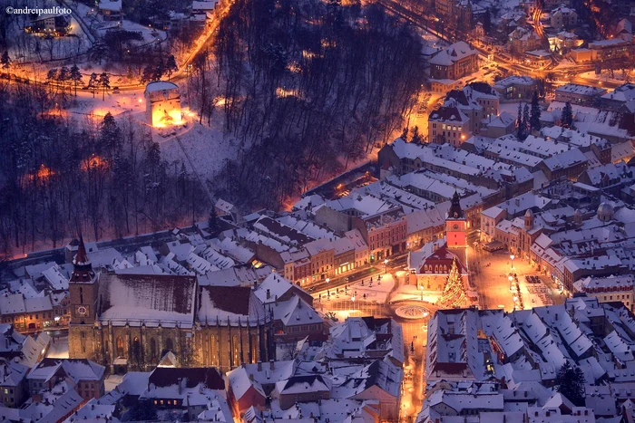 Vedere panoramică din Brașov