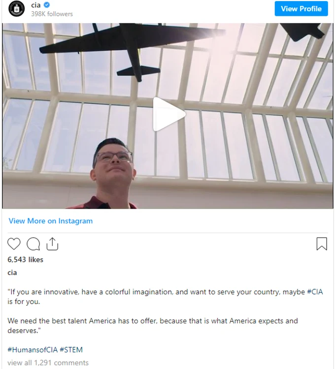 Oamenii din CIA  FOTO Captură Instagram CIA