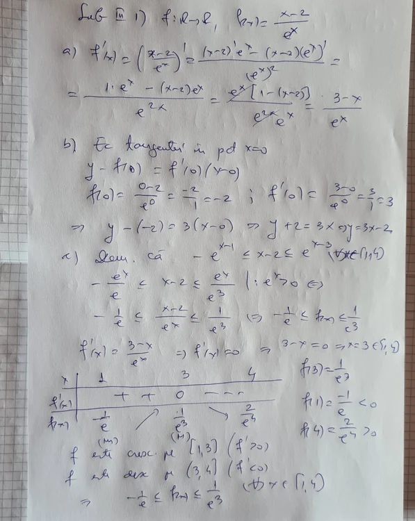 Rezolvarea subiect III Mate Tehnologic 1)F OTO: Titu Vârban