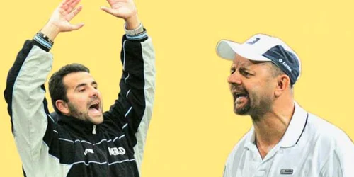 Alexandru Pelici (stânga), Aurel Şunda (dreapta)