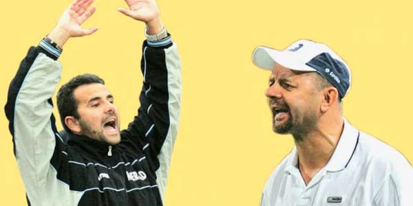 Alexandru Pelici (stânga), Aurel Şunda (dreapta)