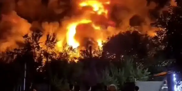 GIF incendiu bucuresti