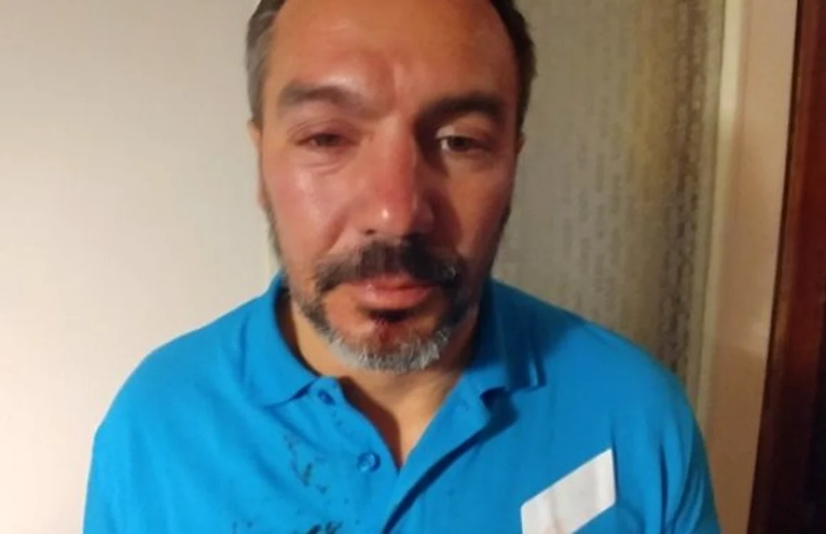 presedintele usr mehedinti bogdan chiriac batut de doi barbati foto facebook