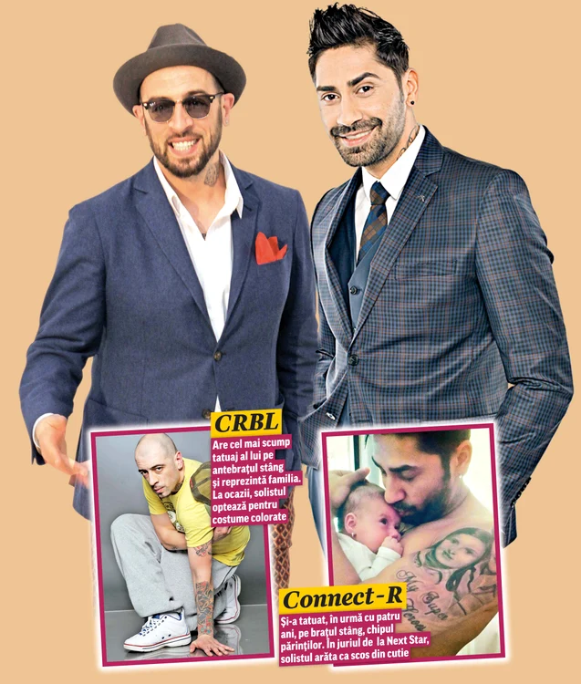 CRBL şi Connect-r sunt plini de tatuaje, dar dacă vor, pot să arate şi ca scoşi din cutieFoto: Click!