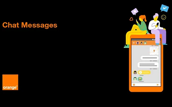 Orange Chat Messages.