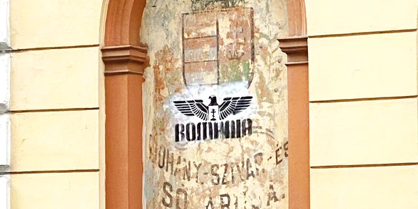 stema unagriei vandalizata jpeg