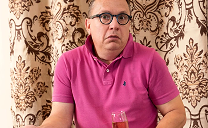 Vizante, alături de soția sa din viața reală, Cristina