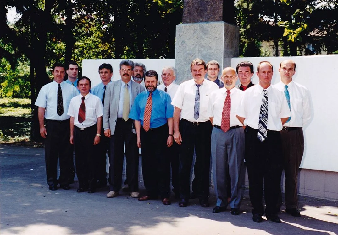 Liviu Borha cu colegii liberali FOTO arhivă personală