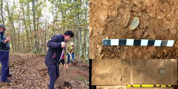 Tezaur monetar gasit la marginea unui sat din Salaj foto muzeuzalau.ro