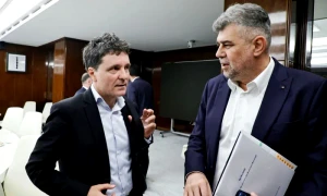 Nicusor Dan si Marcel Ciolacu la Guvern webp