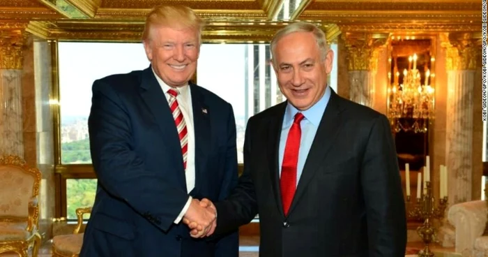 Donald Trump (stânga) a intervenit la cererea premierului israelian Benjamin Netanyahu (dreapta) pentru a amâna votarea rezoluţiei FOTO CNN