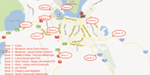 Harta zonelor ce vor fi ecologizate