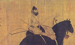 733px tang dynasty 2 horses 1 rider jpg