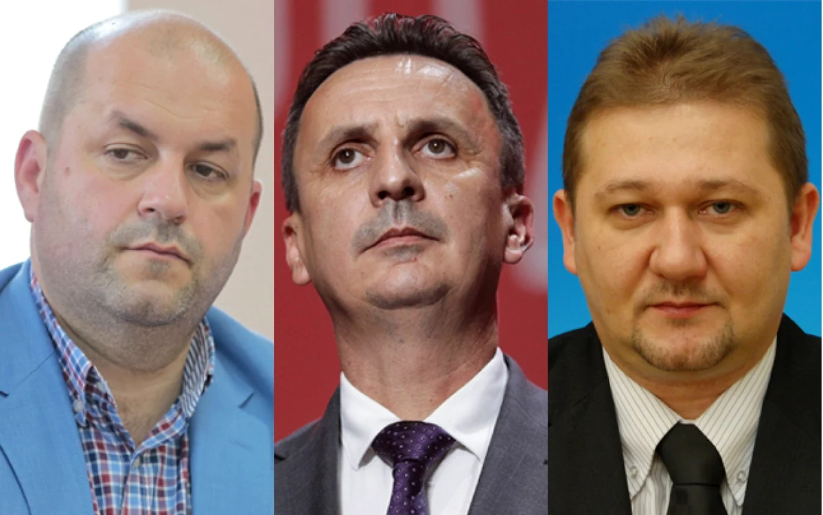 Dorel Căprar (stânga), Florin Tripa (centru) şi Ioan Chisăliţă (drepta) ar fi vizaţi de ancheta DNA. FOTO Mediafax şi CDEP