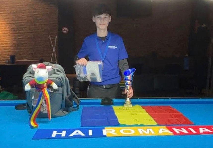 Puștiul care a pus România pe harta biliardului mondial. Prima medalie din istorie pentru țara noastră