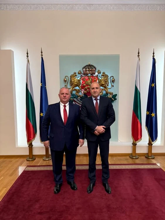 Avram Gal și Rumen Radev. FOTO: Facebook 