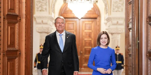 Iohannis s-a întâlnit cu Maia Sandu, în marja I3M FOTO: Twitter