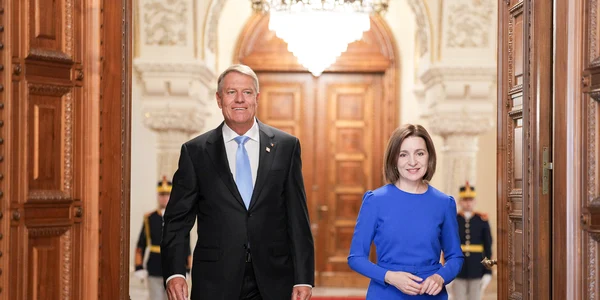 Iohannis s-a întâlnit cu Maia Sandu, în marja I3M FOTO: Twitter