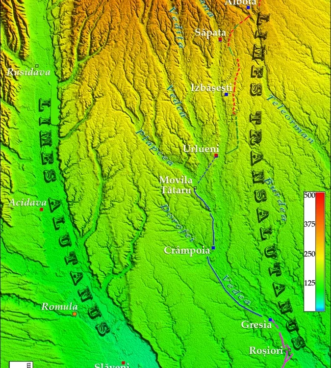 Liniile de frontieră în Dacia Romană