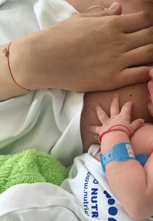 Valentina Pelinel a petrecut momente prețioase alături de puiul său