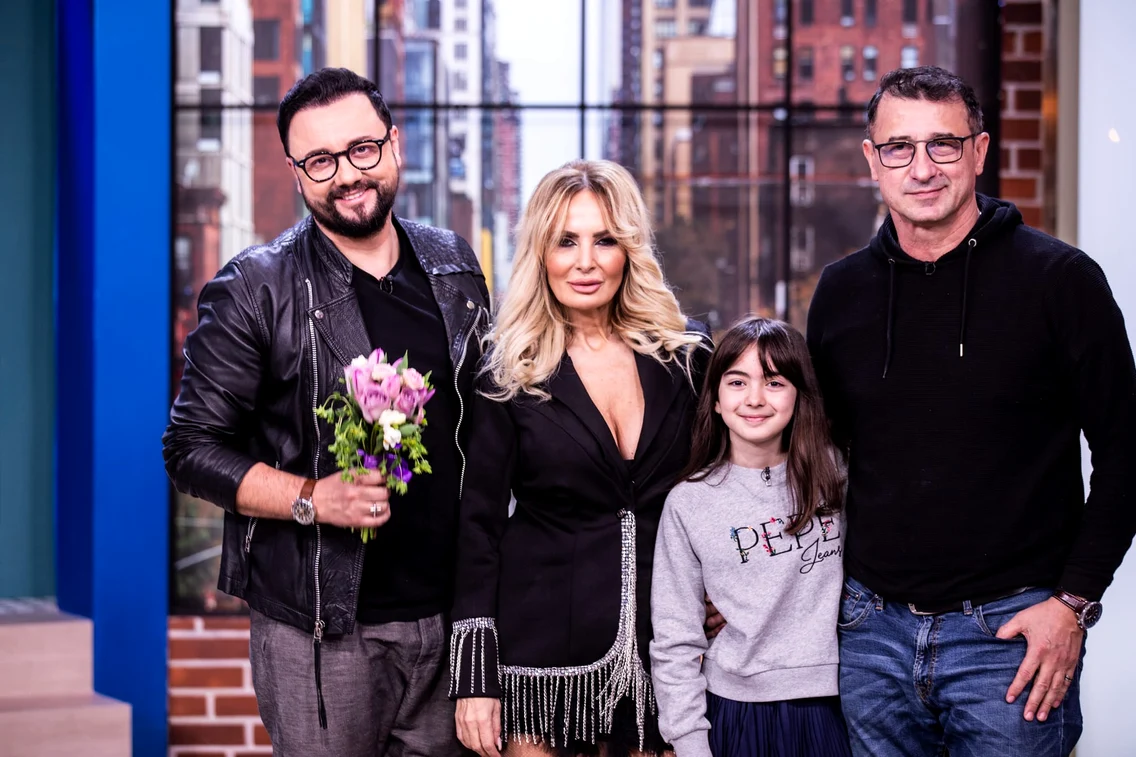 Daniela Györfi, alături de familia ei