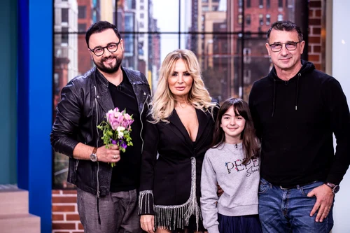 Daniela Györfi, alături de familia ei