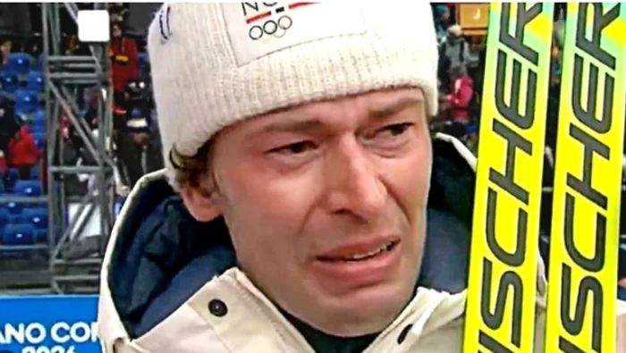 Lacrimile sportivului de la finalul cursei   FOTO Captură video