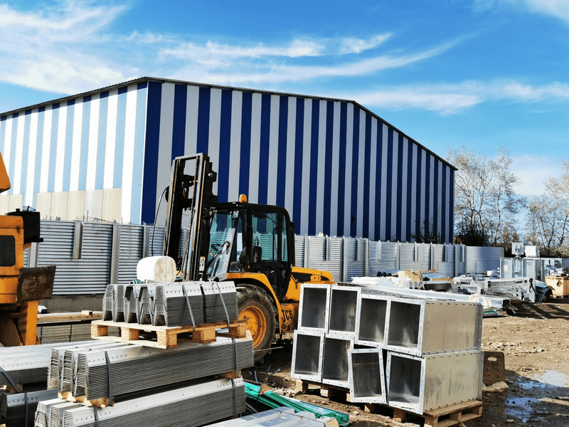 O baterie de silozuri pentru cereale, cu o capacitate de peste 7.000 de tone, se construiește la Galaţi