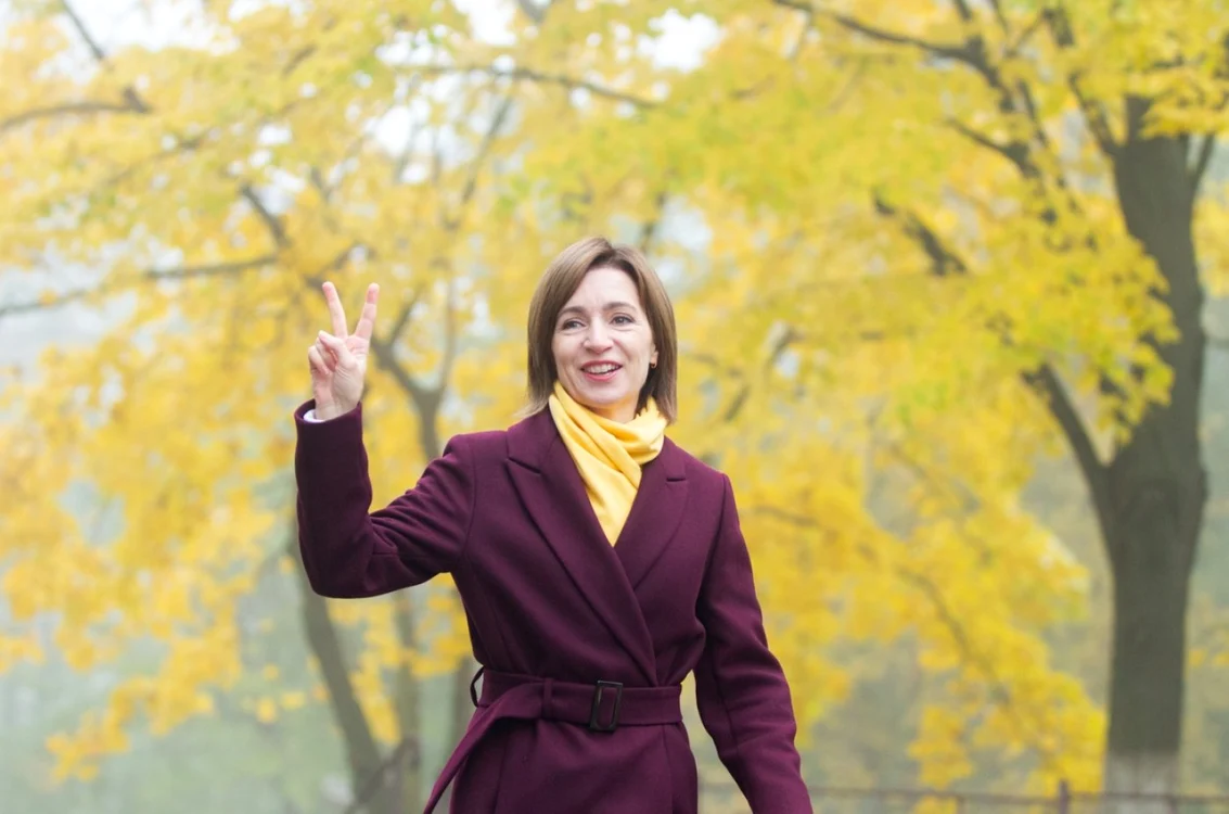 Alegeri prezidenţiale în Republica Moldova 15 noiembrie 2020 Maia Sandu FOTO Profimedia