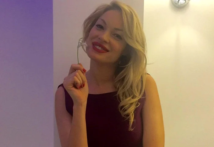 Valentina Pelinel a primit un ghiocel zilele trecute, iar astăzi o veste bună pentru eaFoto: arhiva personală