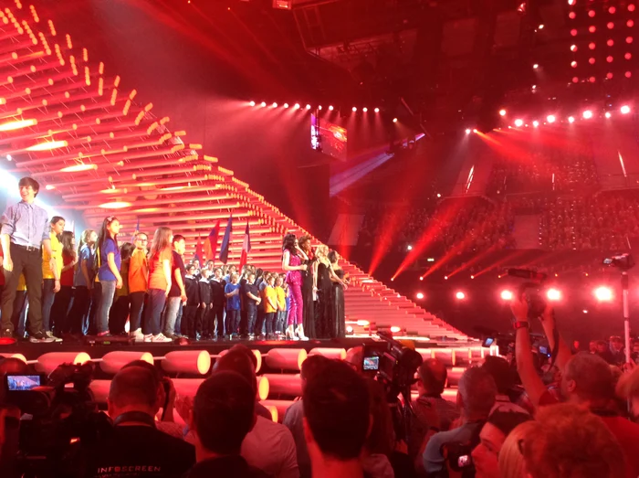 Conchita, în timpul repetiţiilor generale de vineri