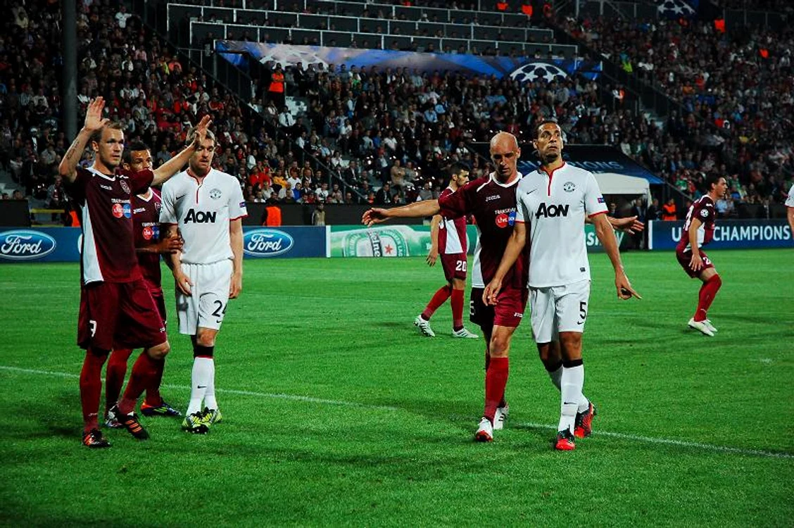 CFR Cluj a intalnit Manchester United pe stadionul din Gruia