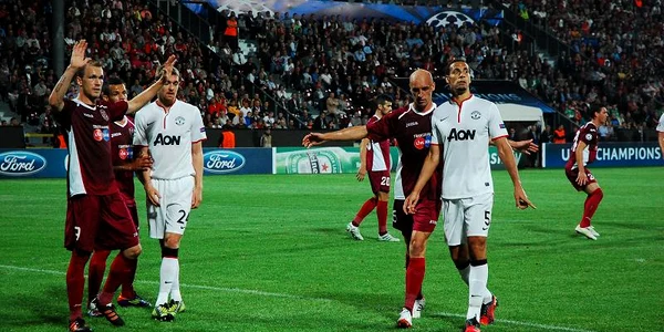 CFR Cluj a intalnit Manchester United pe stadionul din Gruia