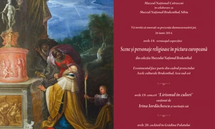 Expoziţie de pictură europeană cu scene şi personaje religioase,  din colecţia Muzeului Naţional Brukenthal, expuse la Muzeul Naţional Cotroceni jpeg