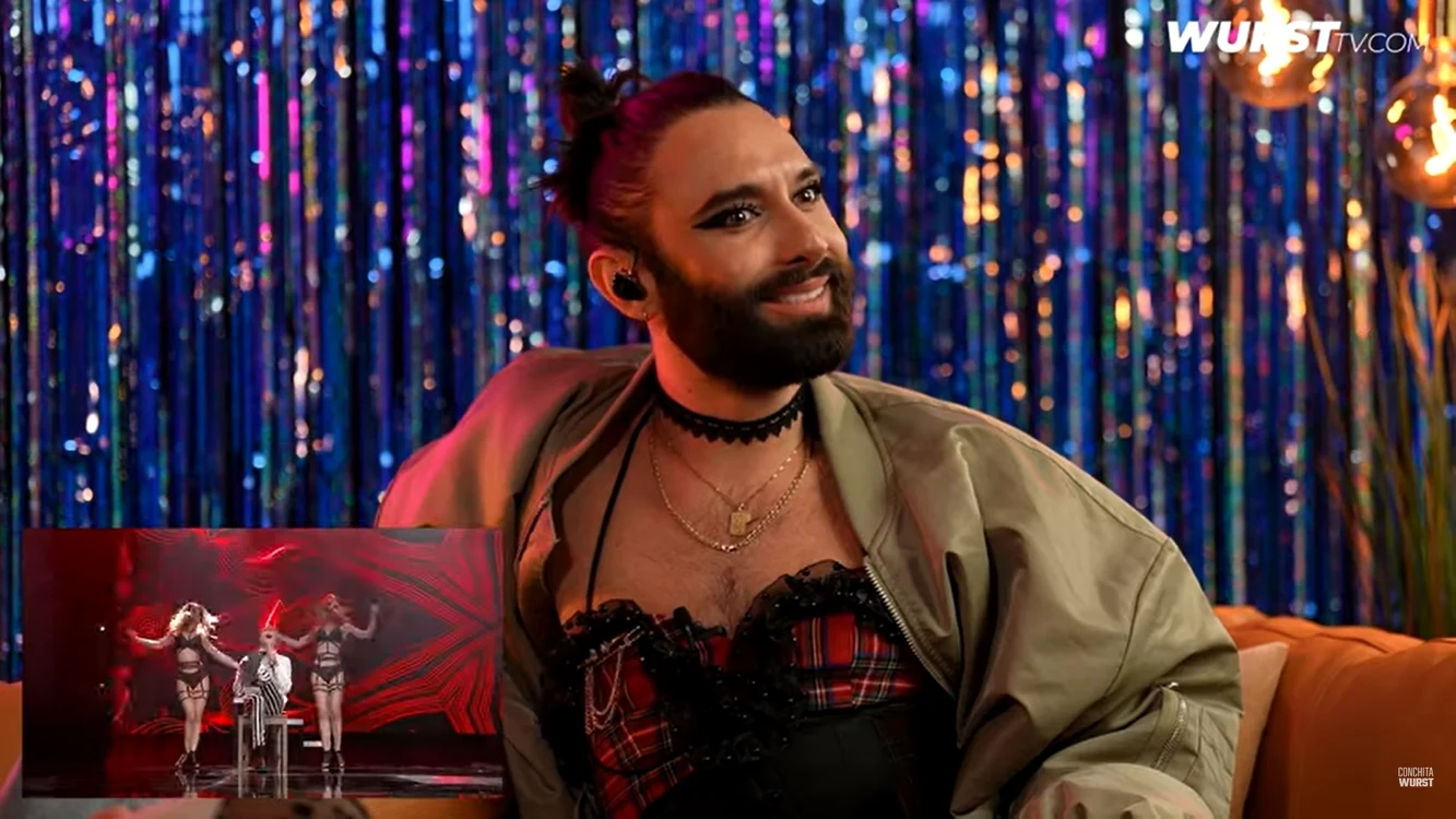 Conchita Wurst, surprinsă de piesa României la Eurovision 2023 FOTO Captură YouTube