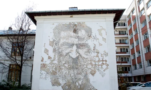 Vhils: Brâncuși palimpsest jpeg