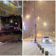 Ninsori și ger în toată țara. Intervenții pe mai multe drumuri FOTO: Facebook/Meteoplus