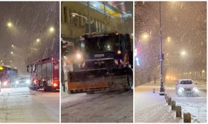 Ninsori și ger în toată țara. Intervenții pe mai multe drumuri FOTO: Facebook/Meteoplus