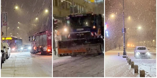 Ninsori și ger în toată țara. Intervenții pe mai multe drumuri FOTO: Facebook/Meteoplus