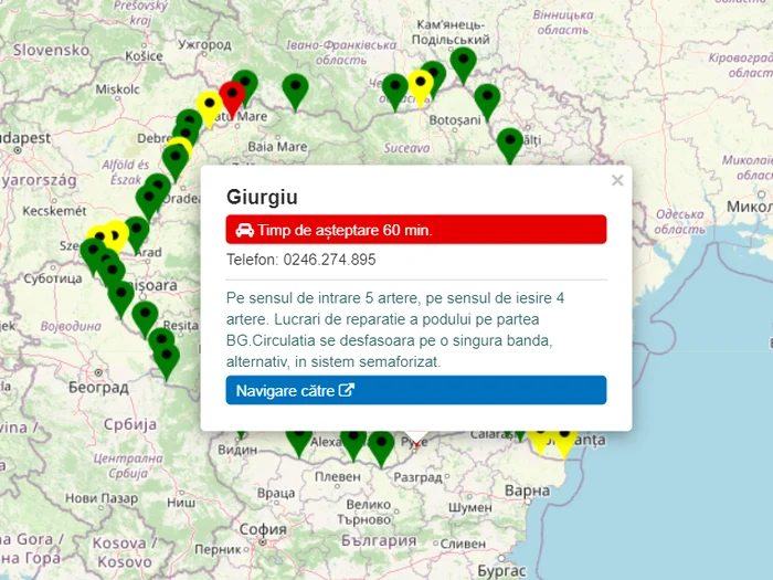 Timp de așteptare Giurgiu Ruse, duminică 1 septembrie Politia de frontiera png