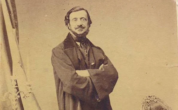 Carol Popp de Szathmári în atelierul său, cca. 1870 (foto: Muzeul Militar Naţional „Regele Ferdinand I”)