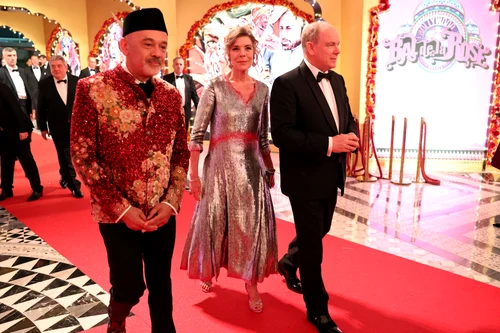 Albert, Caroline de Monaco și Christian Louboutin, la Balul Rozelor