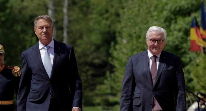 Klaus Iohannis îl întâmpină pe preşedintele Germaniei FOTO  Inquam Photos / George Călin 